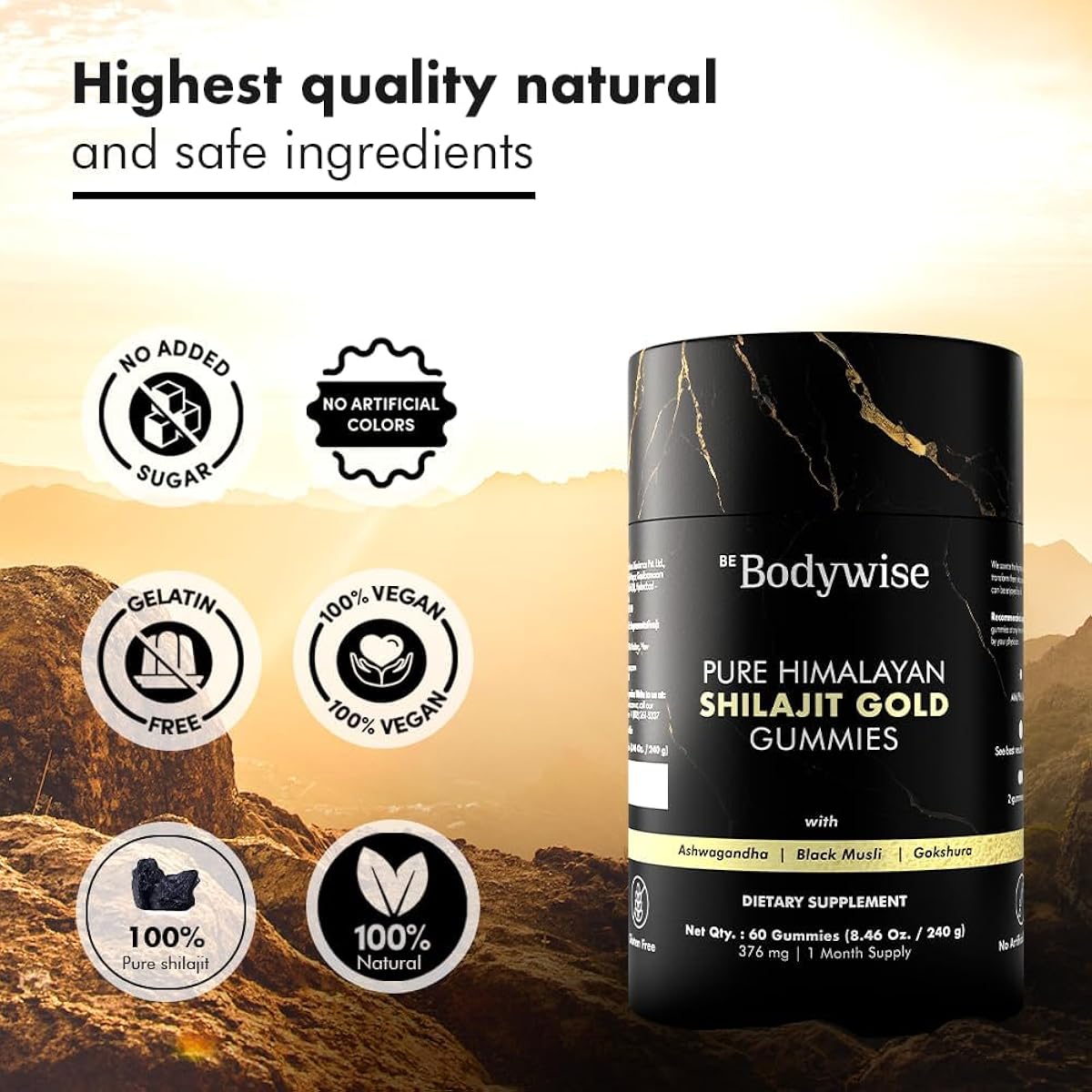 Gomitas puras de Shilajit Gold®