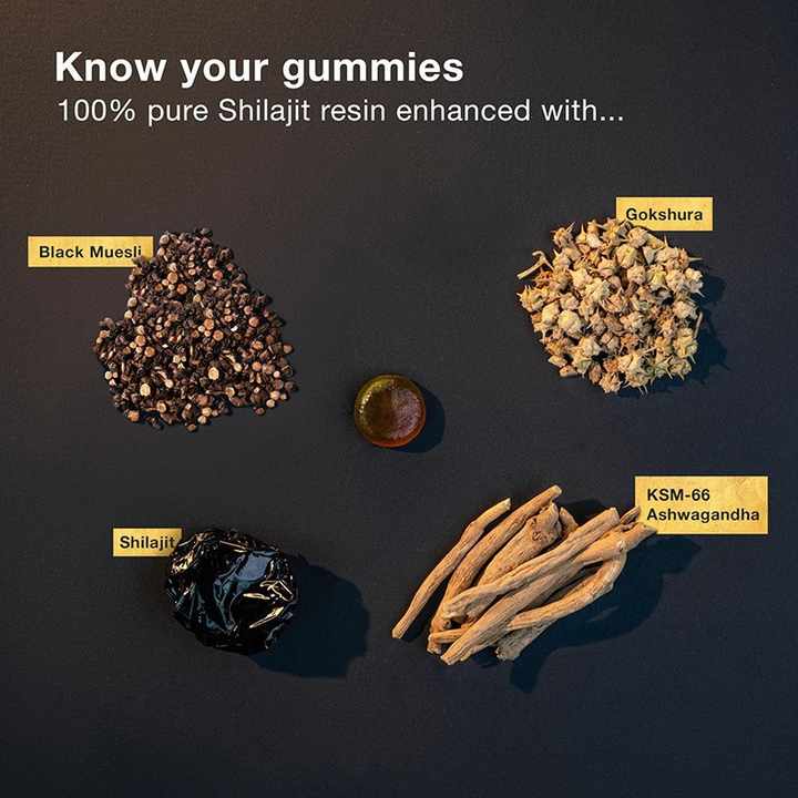 Gomitas puras de Shilajit Gold®