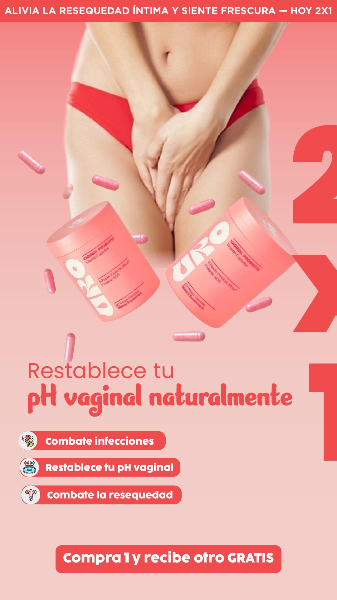 URO| Equilibra tu zona íntima fácil y rápido 2x1