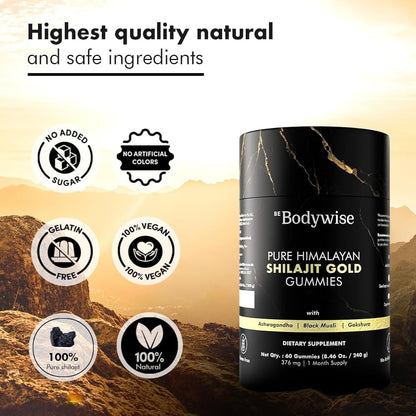 Gomitas puras de Shilajit Gold®